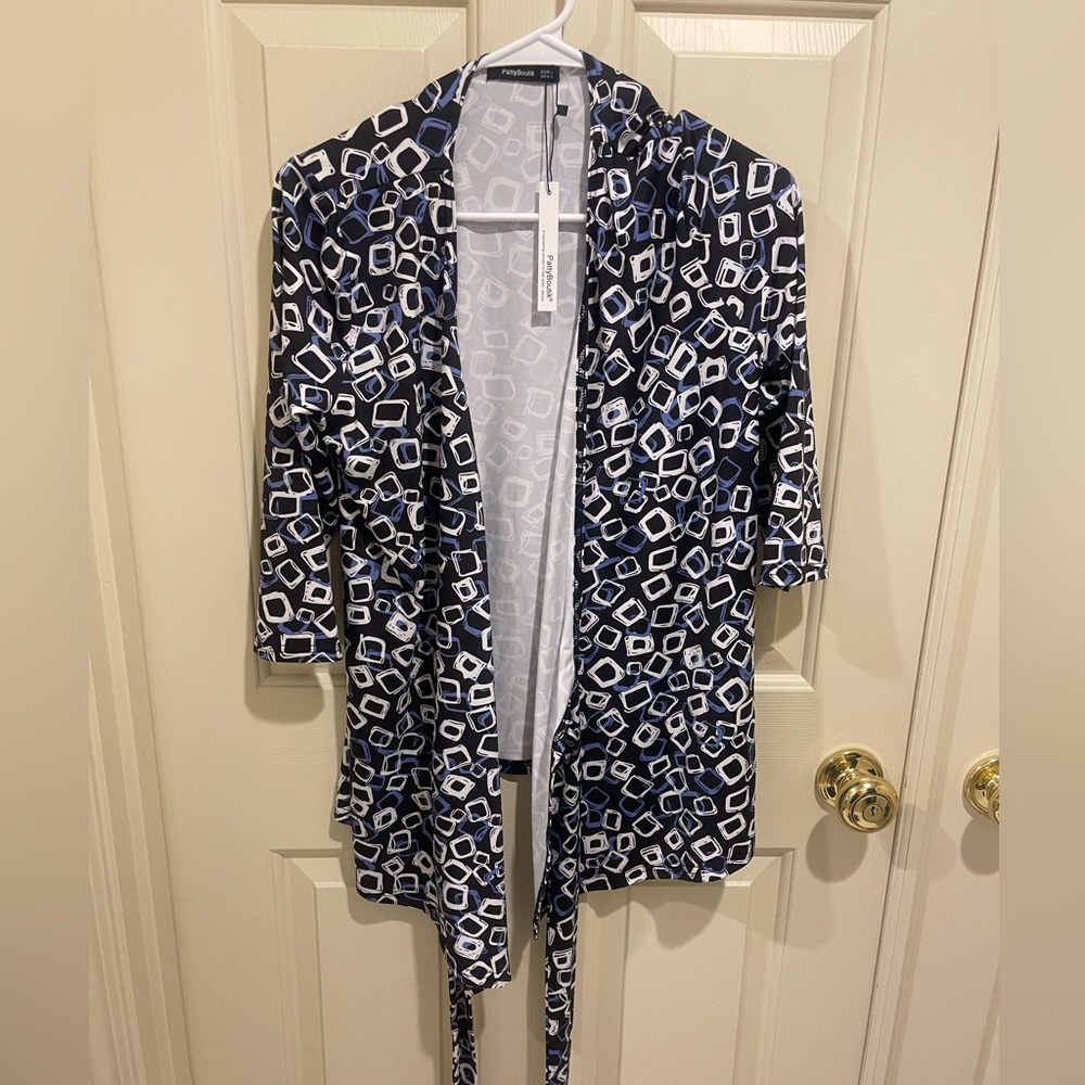 PATTYBOUTIK 3/4 Sleeve Wrap Blouse